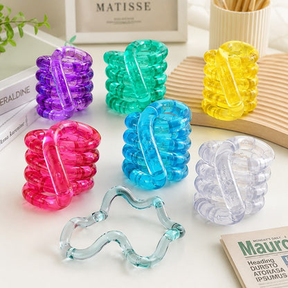 Rotating Twisting Fidget Toys Deformable Rope Educational Tangle Rope Stress Relief Sensory Toy Thinking Training Gifts ?? ????