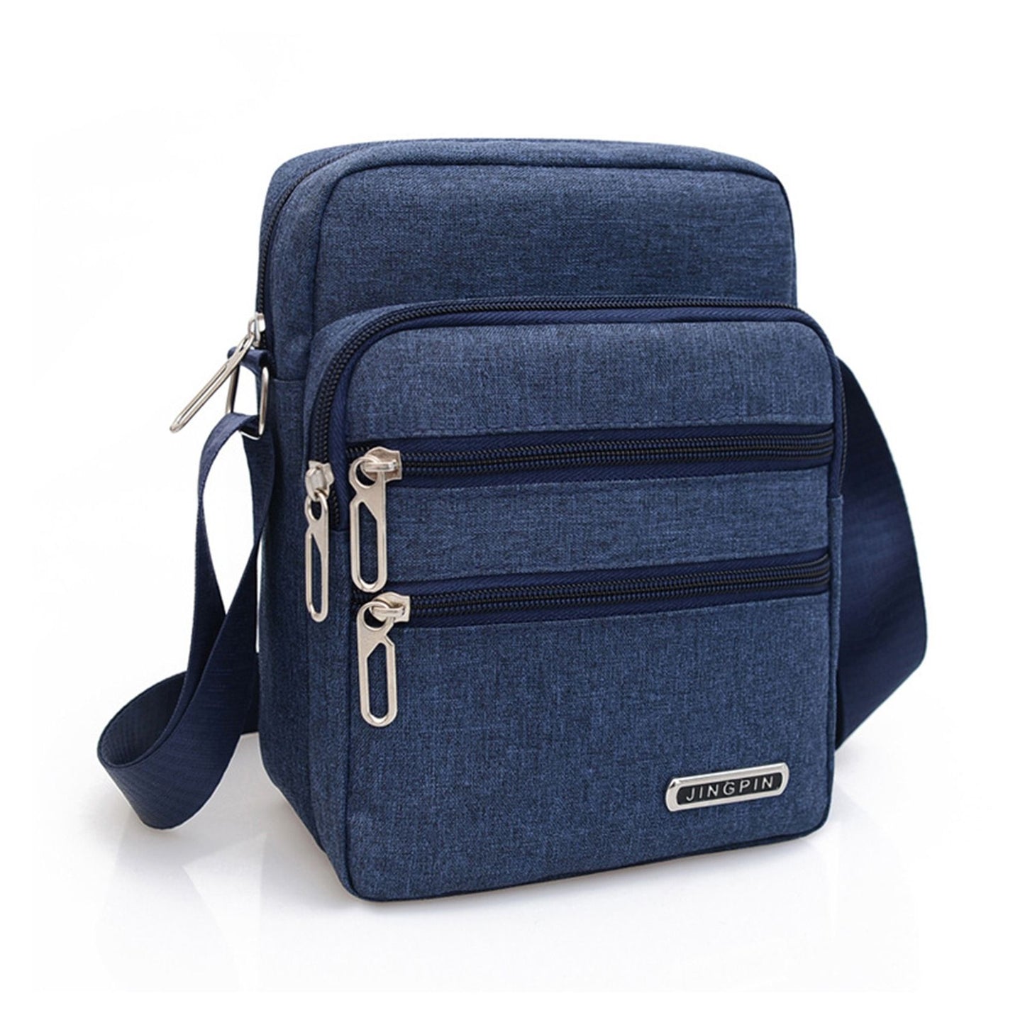 Men's Shoulder Bag Business Leisure Large Capacity Portable Handbag Zipper Multi Layer Waterproof Summer Male's Crossbody Bags