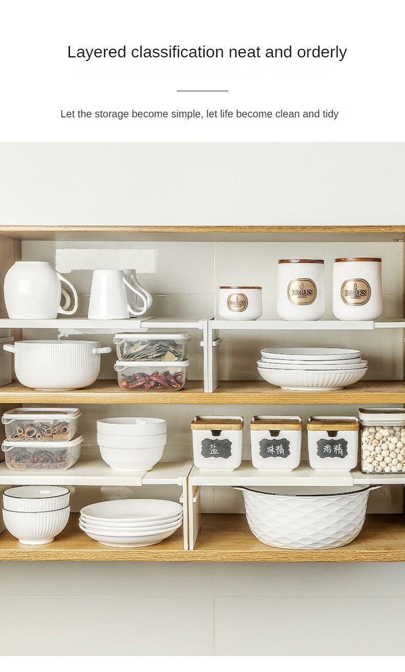 Kitchen Cupboard Organizer Retractable Cabinet Shelf Seasoning Bottle Spice Rack Dish Shelf Kitchen Accessories Storage Rack