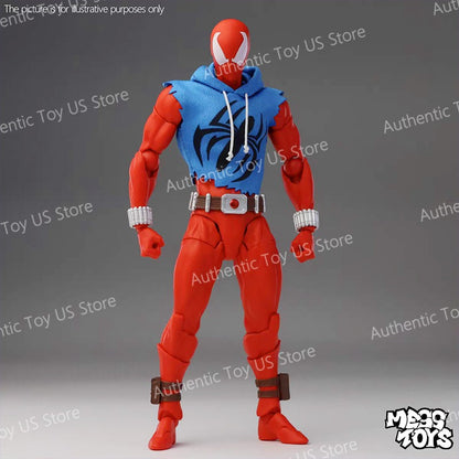 Original Mess Toys Scarlet Hero Scarlet Spiderman Messtoys Spider Man Anime Action Figure Figurine Statue Model Gifts Kids Toys