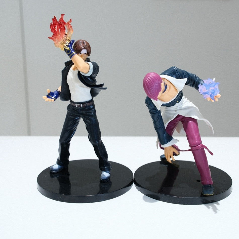 18cm The King of Fighters '98 SNK Anime Figure Kyo Kusanagi Iori Yagami Bonecos de Ação Arcade Game periférico PVC Modelo de Brinquedo de Presente