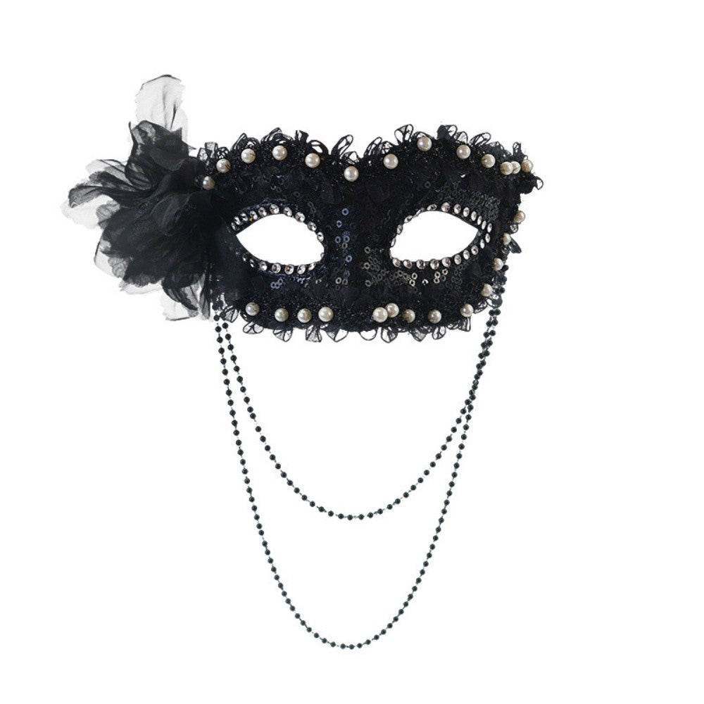 Party Masks Intricate Venice Princess Masquerade Mask Side Flower Mask Refined Cosplay Costume Mask For Party Halloween Dress