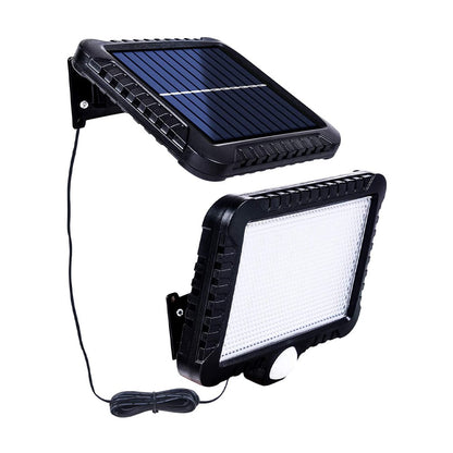 160LED Solar Powered Wall Light Waterproof Outdoor Motion Sensor Lighting Park Courtyard Fence Street Garden Decoration Lamp