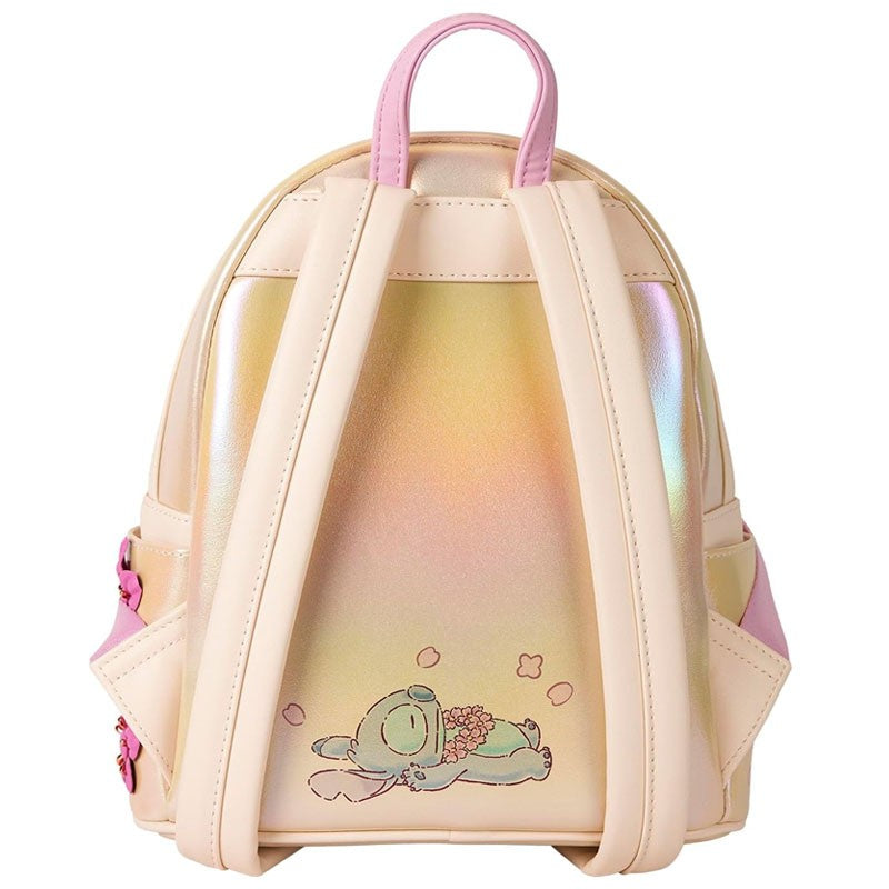 Nova carteira mochila mini Loungefly Disney A Bela e a Fera Bela Vitral Retrato