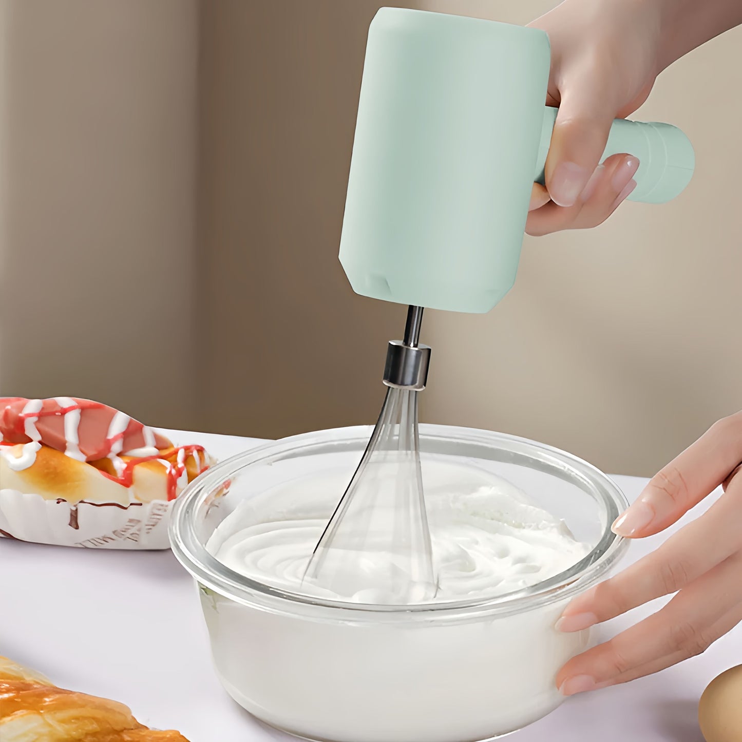 Portable Blender Mixer Kitchen Tools Hand Mixer Electric Food processors set milk frother Egg Beater Cake Baking kneading mixer