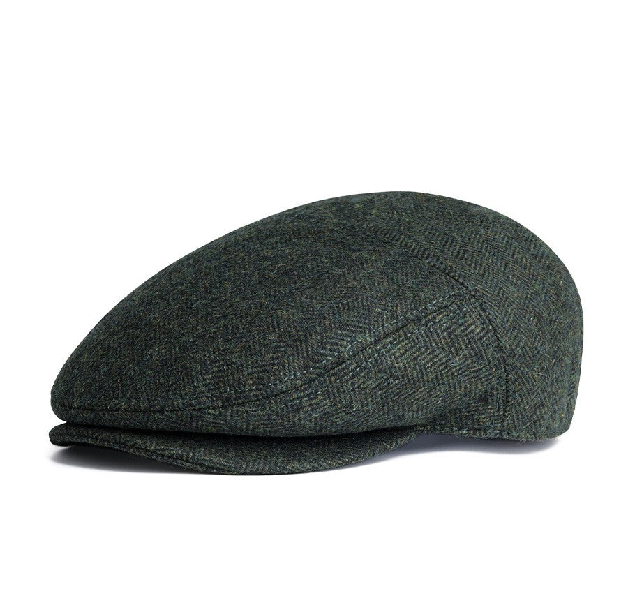JANGOUL Men Wool Blend XL XXL Ivy Newsboy Cap Classic Tweed Gatsby Cabbie Flat Hat