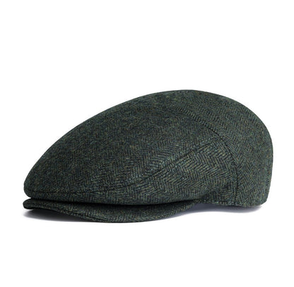 JANGOUL Men Wool Blend XL XXL Ivy Newsboy Cap Classic Tweed Gatsby Cabbie Flat Hat