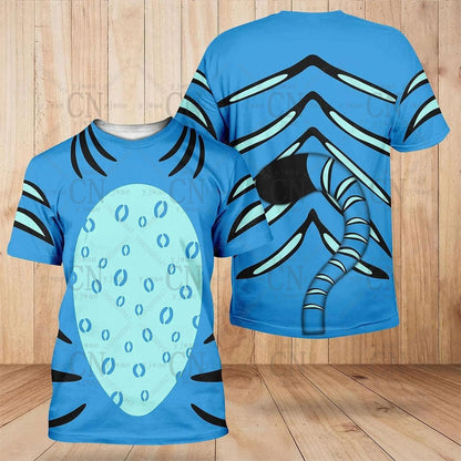 Kpop Demon Hunters Derpy Tiger 3D Printed Graphic T-shirts Halloween Cosplay Clothing Men's Quick Drying Sportswear T-shirts