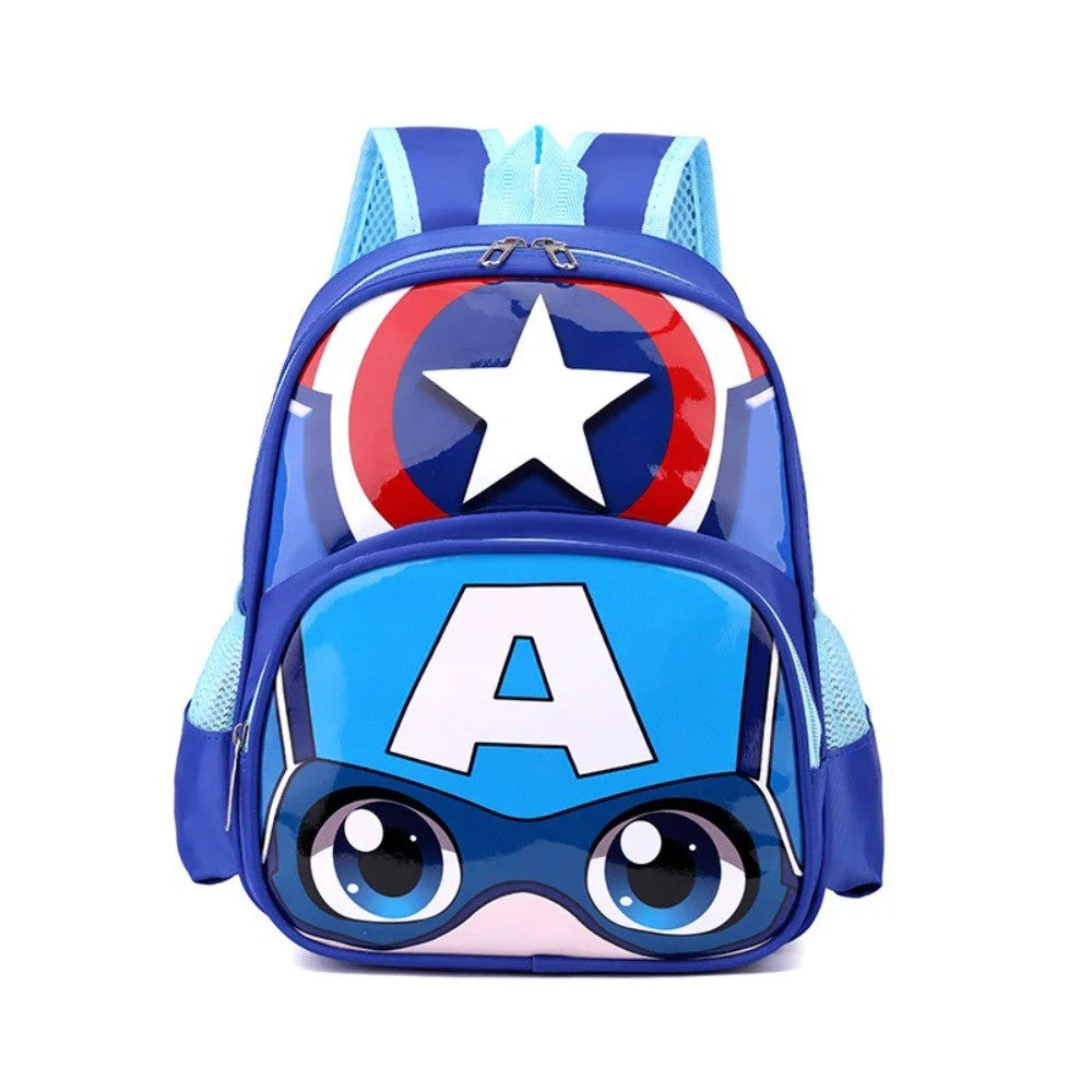 Mochila Escolar Infantil Ultra Leve Disney MARVEL Homem-Aranha Elsa Princesa Kawaii Desenho Animado Meninas Meninos Bolsa de Ombro