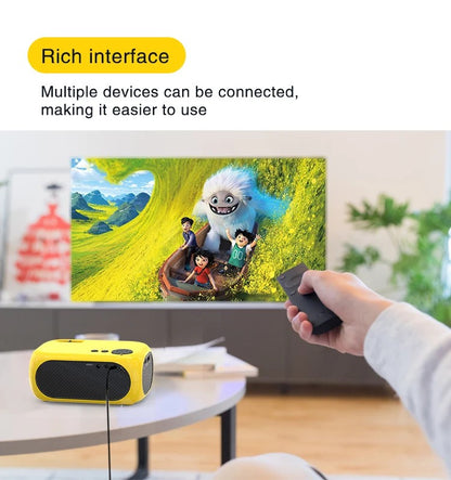 MINI Projetor M24 POTENTE 480*320P Suporte 1080P Full HD USB Compartilhamento de Tela de Celular Home Theater Vídeo Projetores Móveis Portáteis