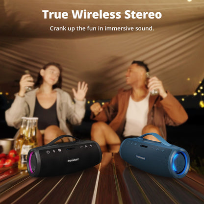 Tronsmart Mirtune S100 Speaker Bluetooth Powerful Speaker with 50W, IPX7 Waterproof, Retractable Handle, Built-in Powerbank