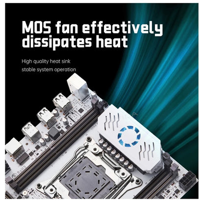 QIYIDA X99 Motherboard set LGA 2011-3 Xeon E5 2680 V4 CPU DDR4 8GBx2PCS=16GB NVME NGFF M.2 SATA3.0 USB3.0 X99 C612chip