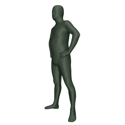 Woman Men Bodysuits Black/Pink/Green/Gray/White Shiny Glossy One Piece Spandex Jumpsuit Back Zipper Rompers Zentai Suit