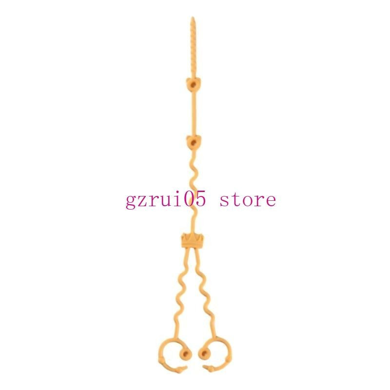 W89E Silicone Pacifier Chain Teething Toy Lanyard Rope Drop Prevention Baby Pacifier Holder Leash Infant Nursing Essential