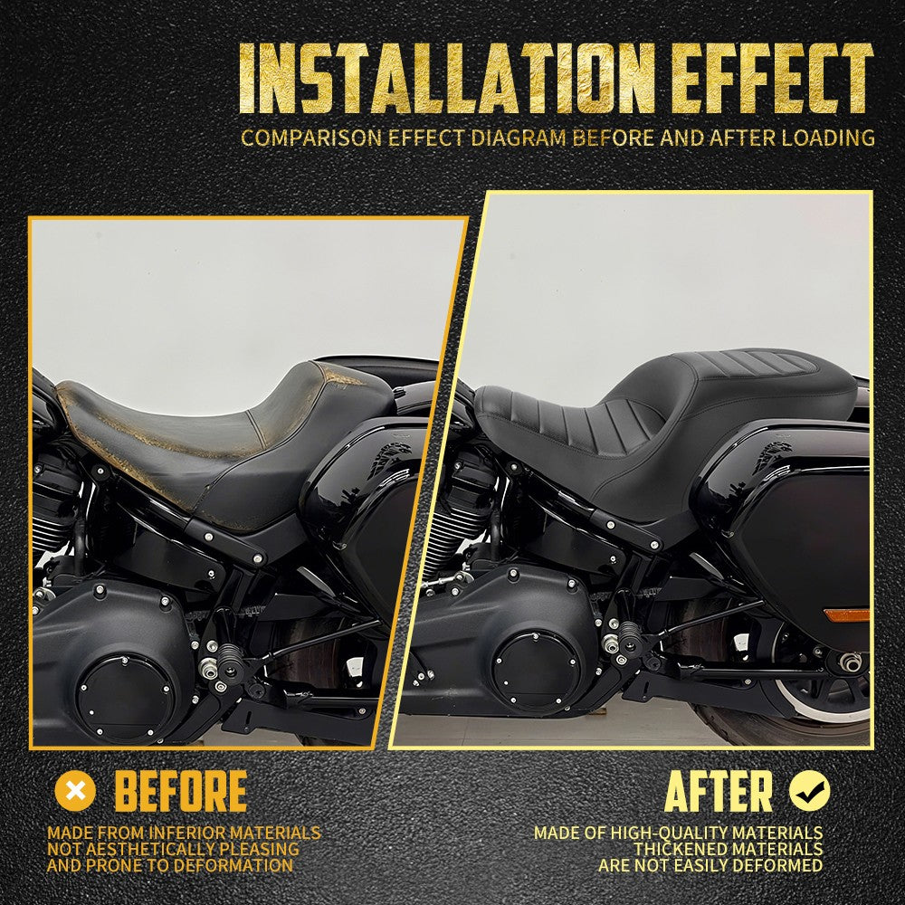 Assento Traseiro Dianteiro para Passageiro de Motocicleta para Harley Softail Sport Glide Low Rider S Low Rider ST 2018-24