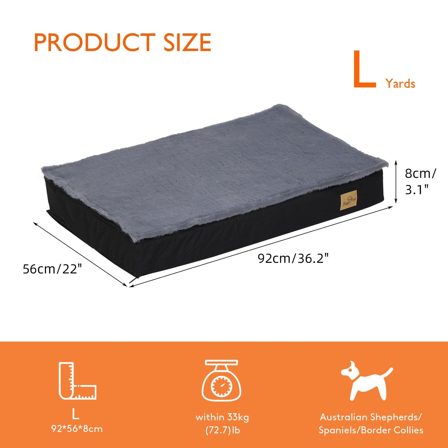 Camas laváveis para cães grandes Confortável Cama ortopédica para cães de espuma Travesseiro para animais de estimação Cama para cães de canil