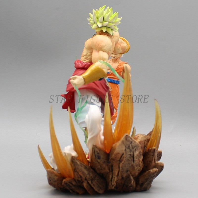 Gk Dragon Ball Boneco de Ação Broly vs Son Goku Estátua Figura PVC Coleção Enfeites Anime Broli Goku Modelo Brinquedos Presentes