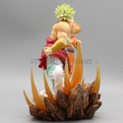 Gk Dragon Ball Boneco de Ação Broly vs Son Goku Estátua Figura PVC Coleção Enfeites Anime Broli Goku Modelo Brinquedos Presentes