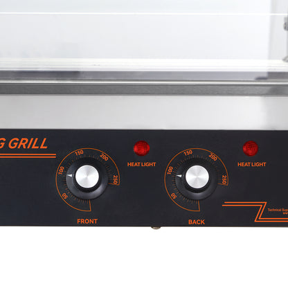 SucceBuy 5/7/11 Rods Commercial Hot Dog Roller Electric Sausage Maker Barbecue Grill Machine for Camping Party Home Appliance