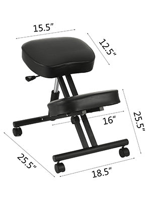 Cadeira Ergonômica para Ajoelhar SucceBuy com Almofada Grossa, Cadeira de Escritório Doméstico para Melhorar a Postura Corporal, Cadeira de Computador de Madeira com Balanço