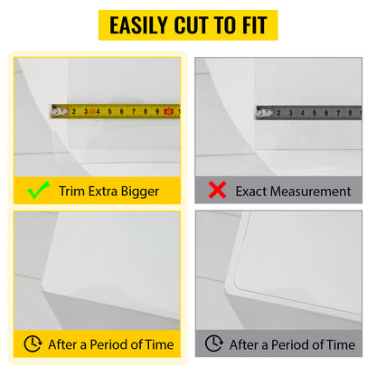 SucceBuy 1.5-2mm PVC Table Cloth Transparent Clear Desk Cover Protector Plastic Soft Glass Waterproof Oilproof for Dining Table