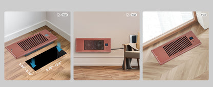 SucceBuy Booster Fan 4x12in Duct Fan 100CFM 10 Adjustable Speeds with LCD Smart Controller for Wall and Floor