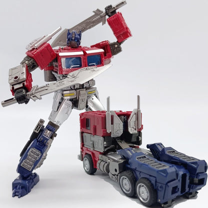 Baiwei Shockwave TW1028 Transformation Toys Sentinel Prime TW1024 Modelo Ironhide TW1026 Robô Bumblebee TW1025 Boneco TW1030