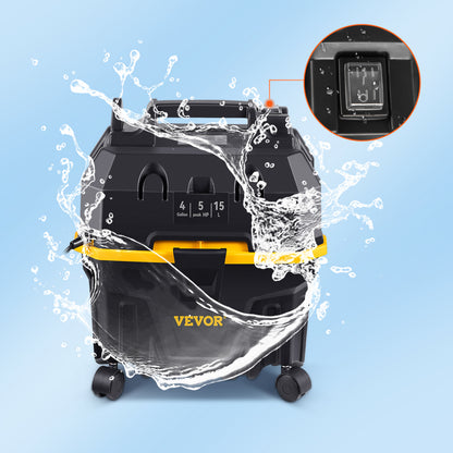 SucceBuy Portable Wet and Dry Vacuum Cleaner 15L For Car & Home Appliance 1200W Power Strong Suction Vacuum Cleaner & Air Blower